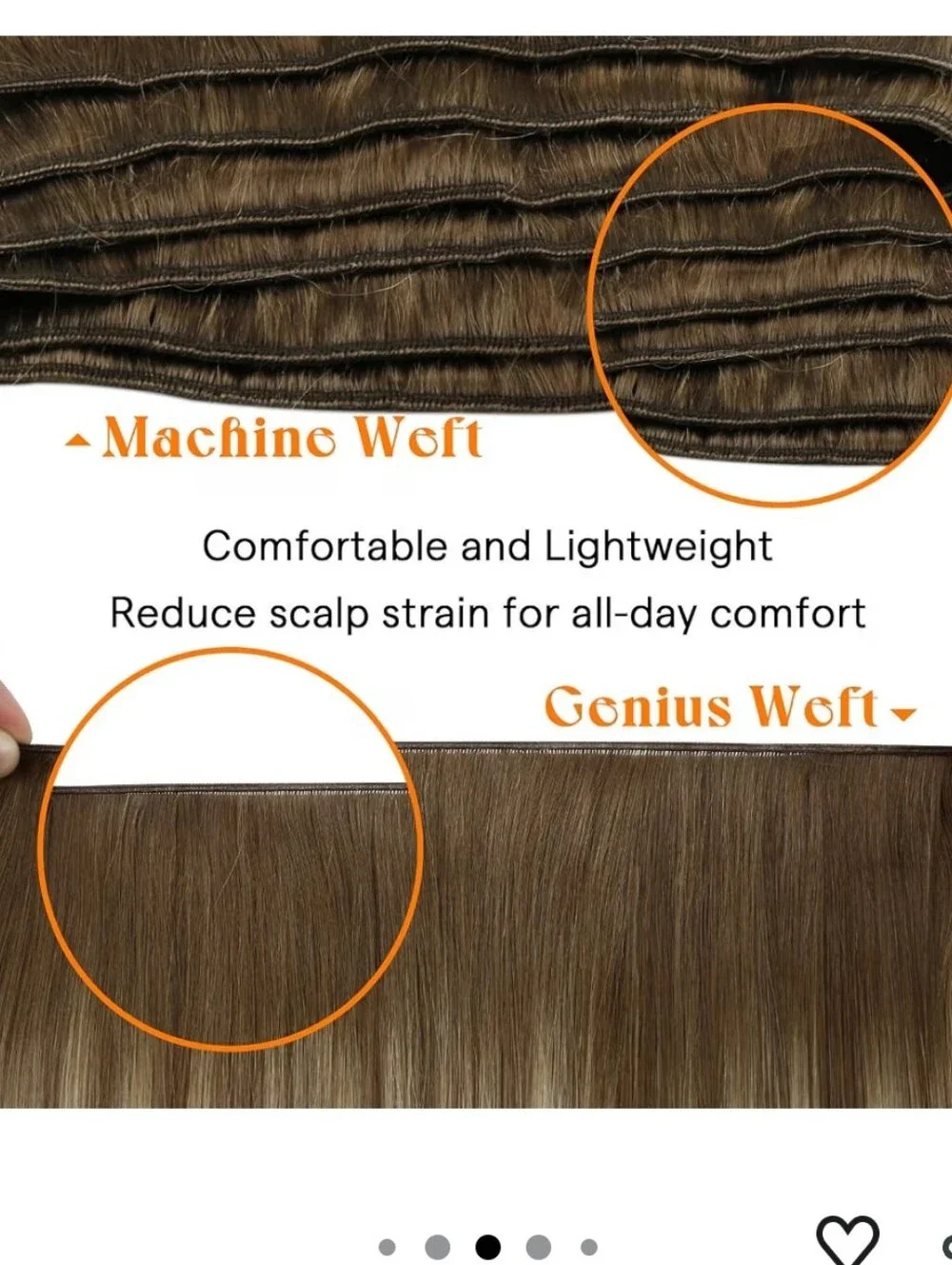 Sunny Hair Genius Weft Hair Extensions Human Hair Blonde Balayage 14